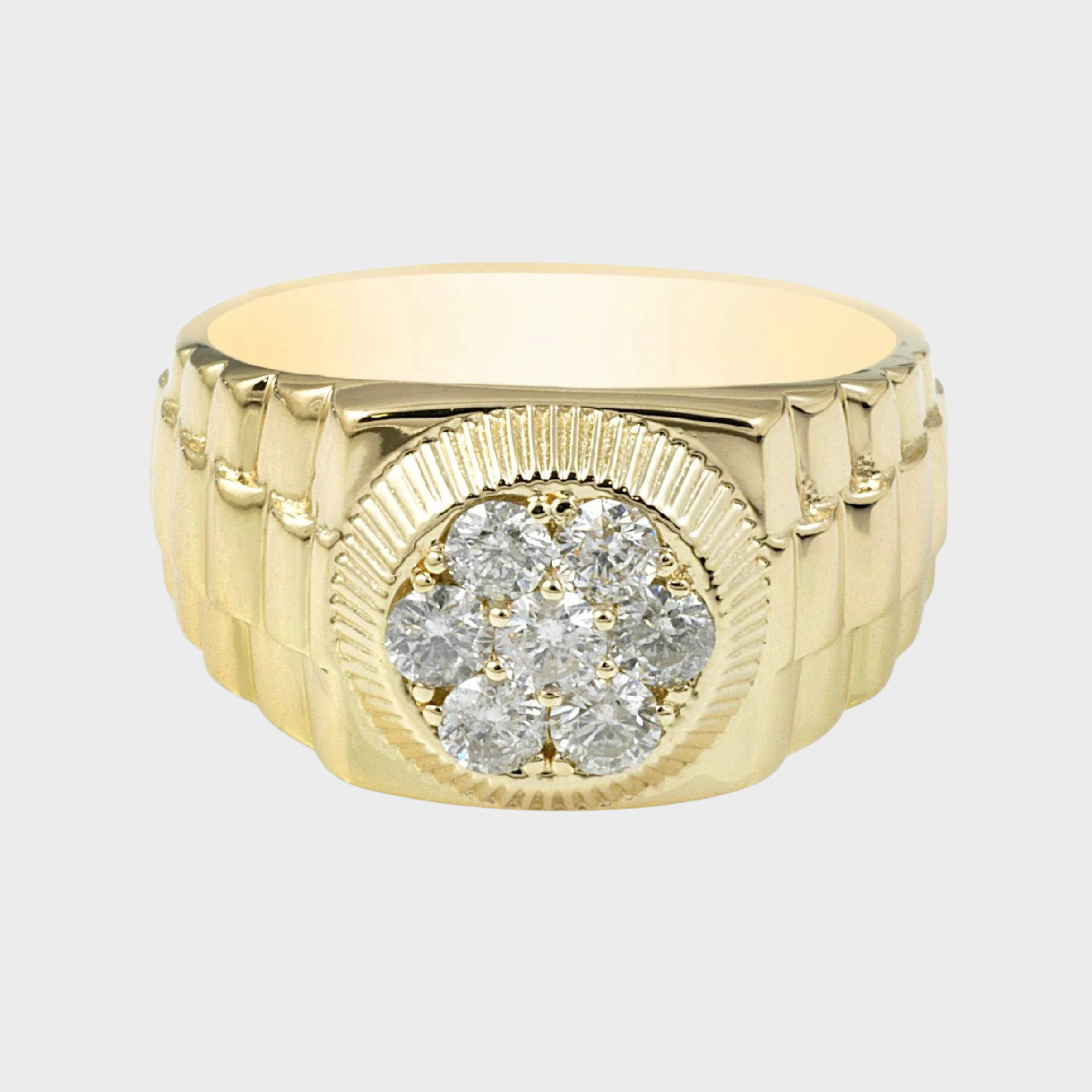 Pompeii 3/4Ct Diamond Ring 14K Yellow Gold