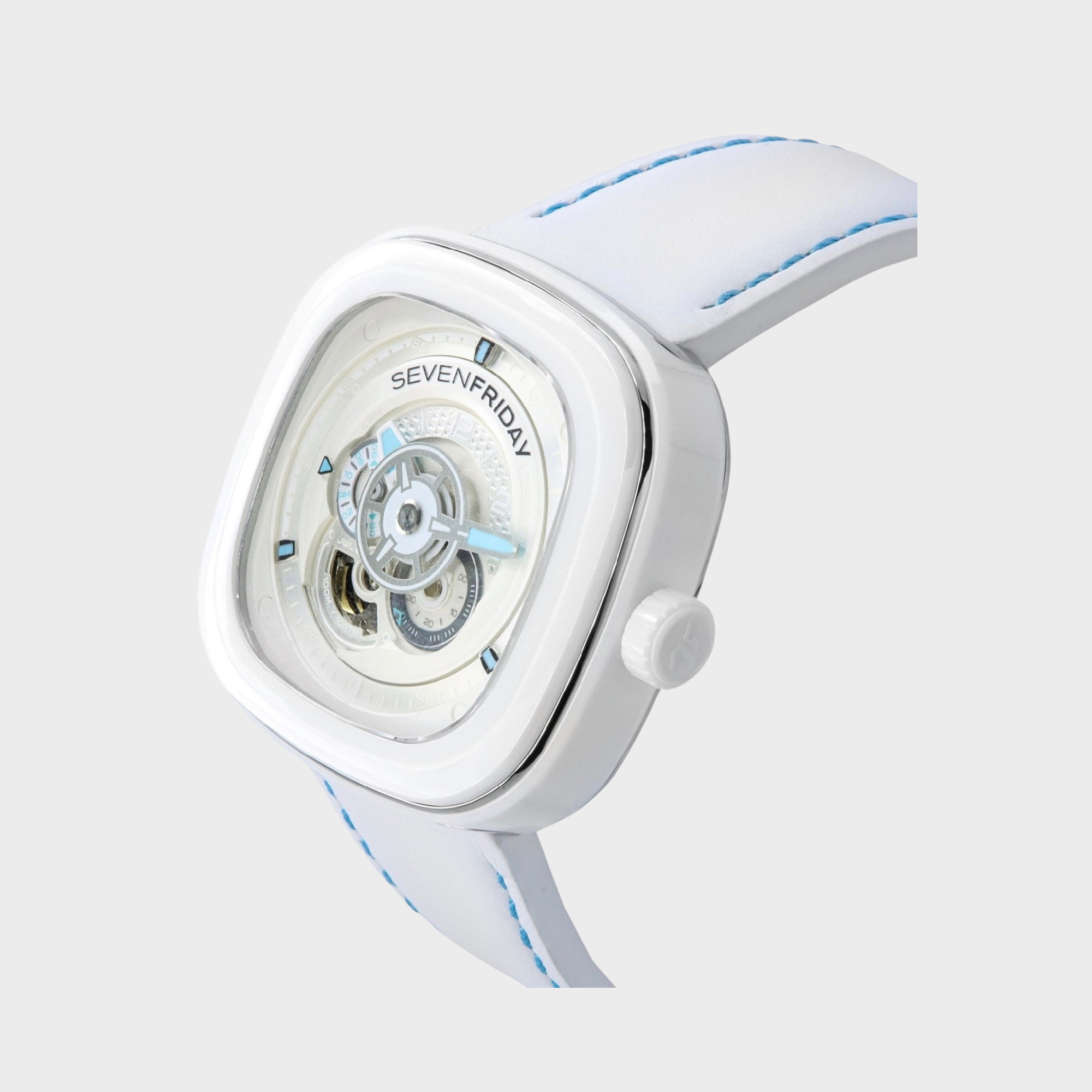 Sevenfriday P-Series Curacao Day-Night NFC Chip Embedded P1C/05 100M Mens Watch