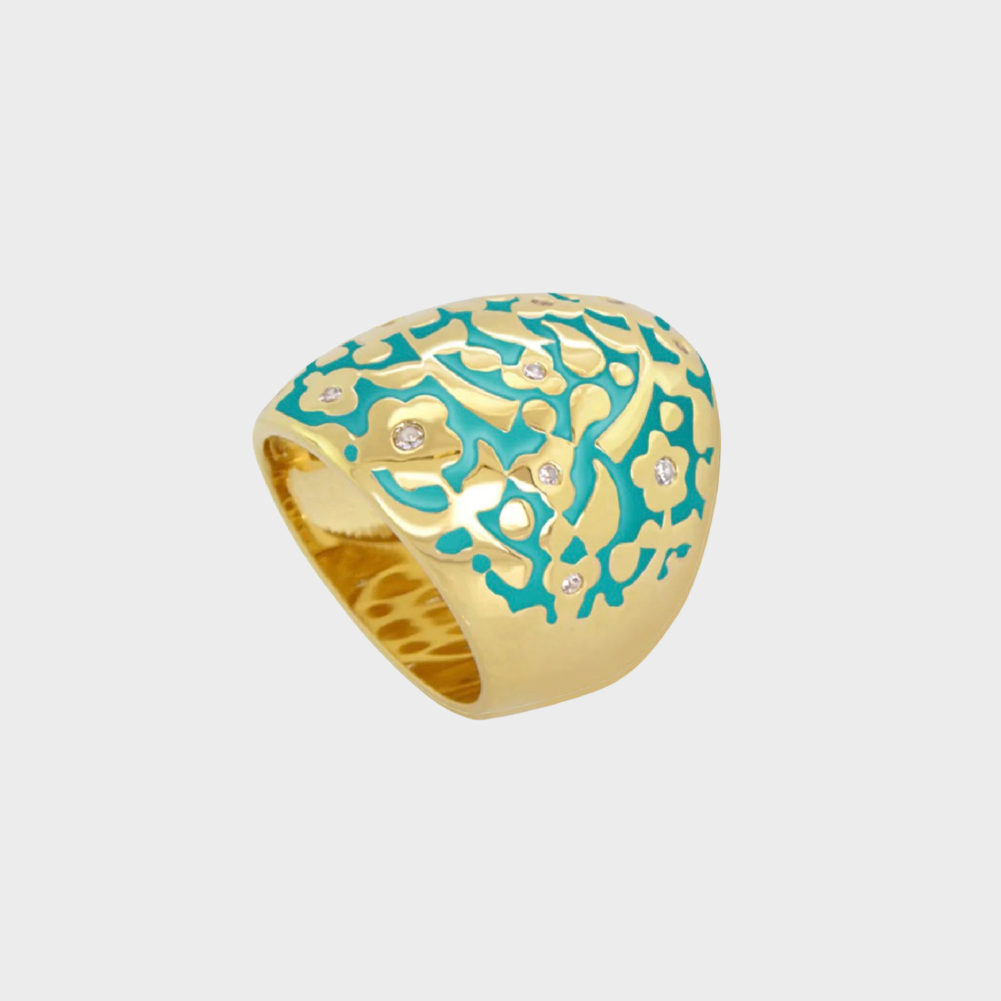 Flowers Cocktail Ring