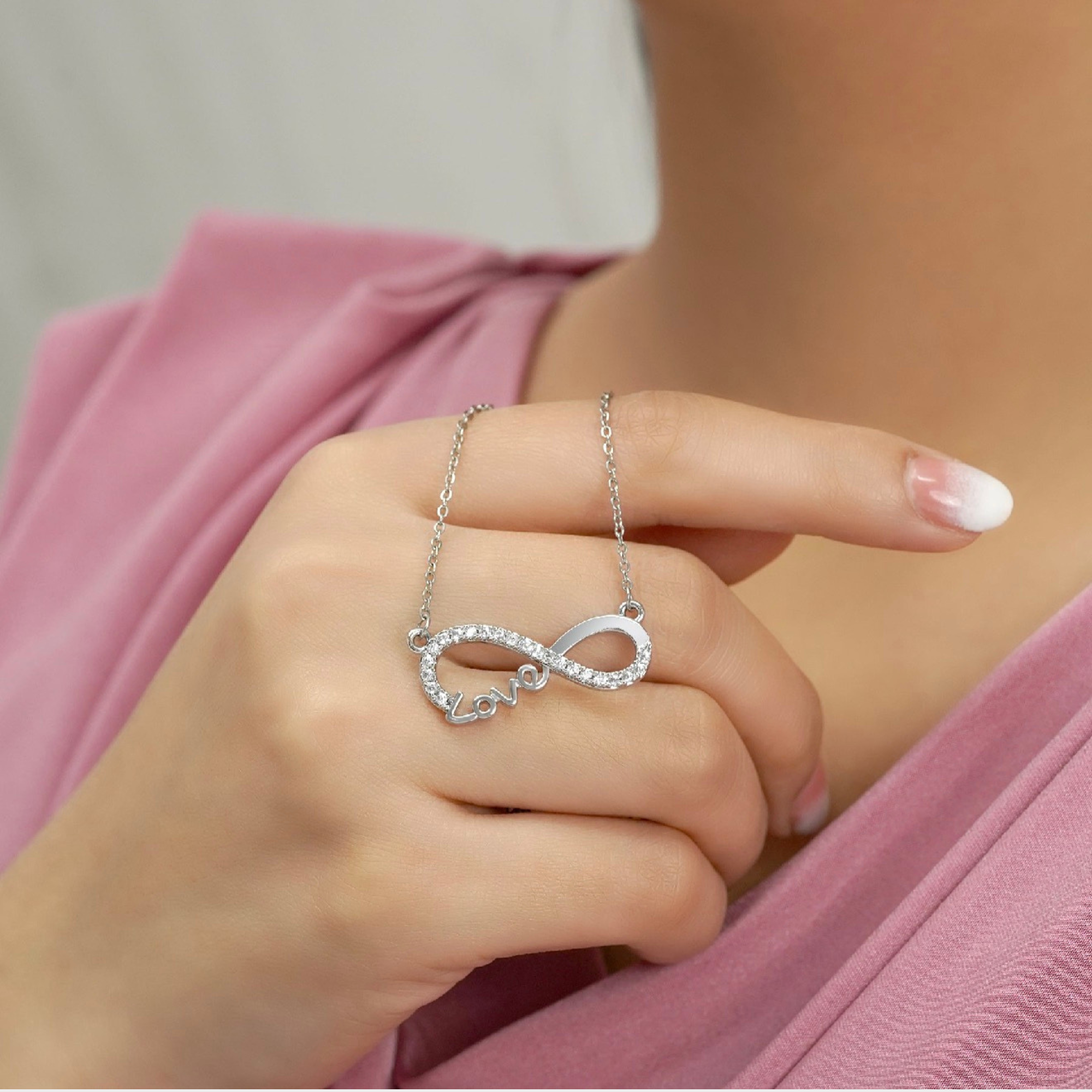 Infinity Love Pendant Necklace