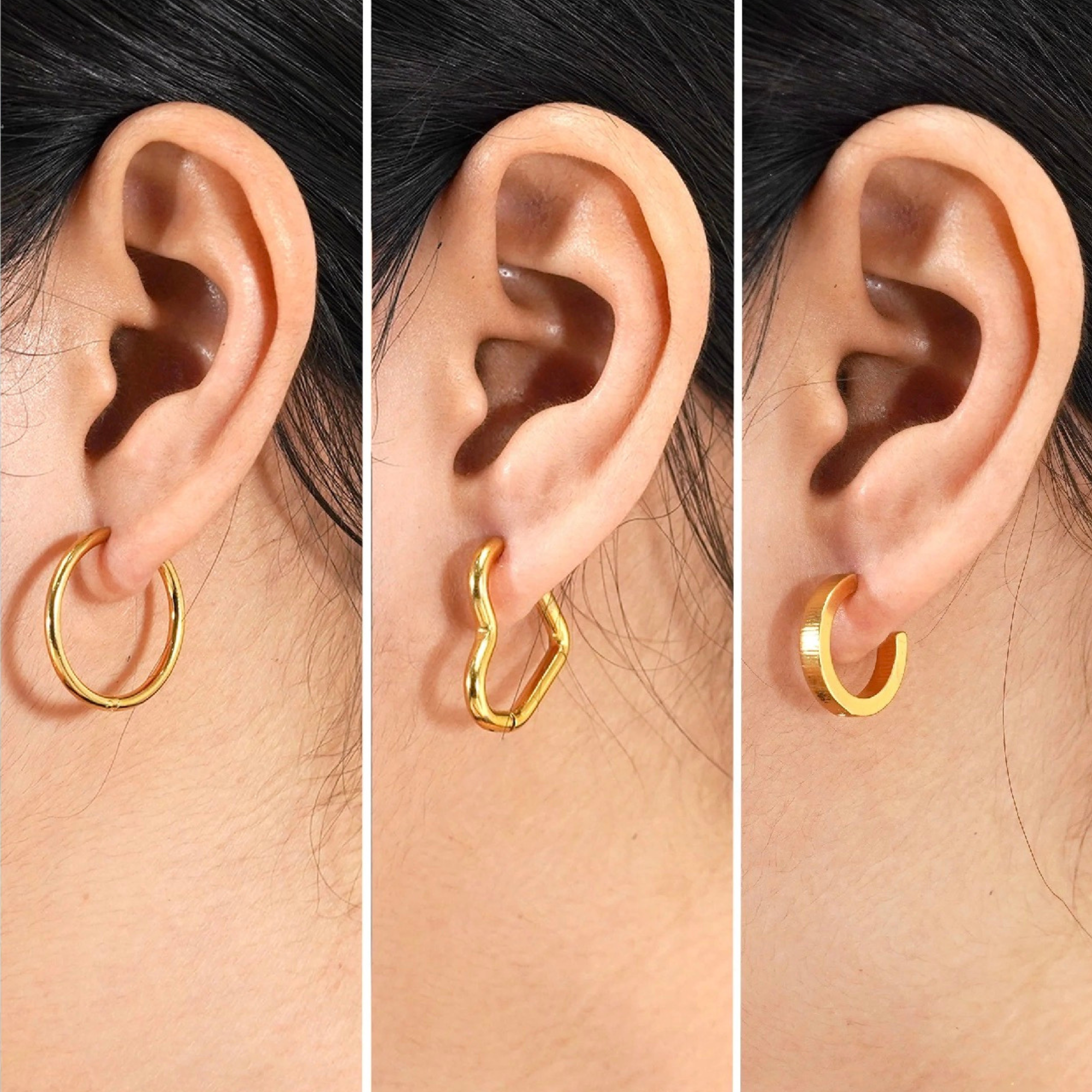 3 Pairs Women Earrings