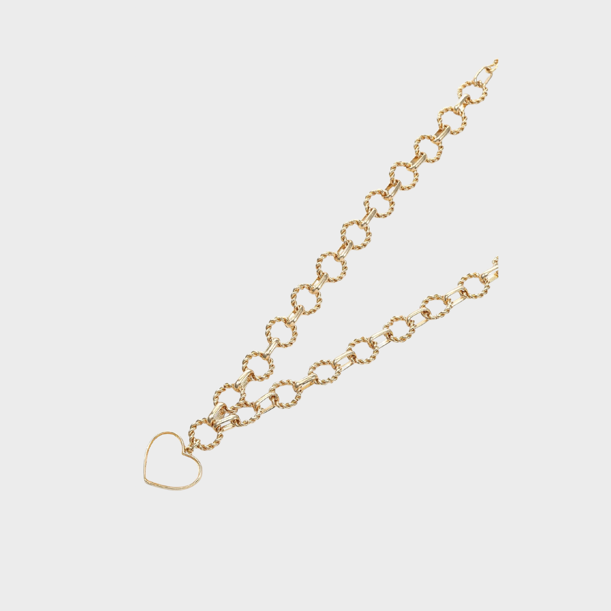 Mother of Pearl Heart Statement Necklace