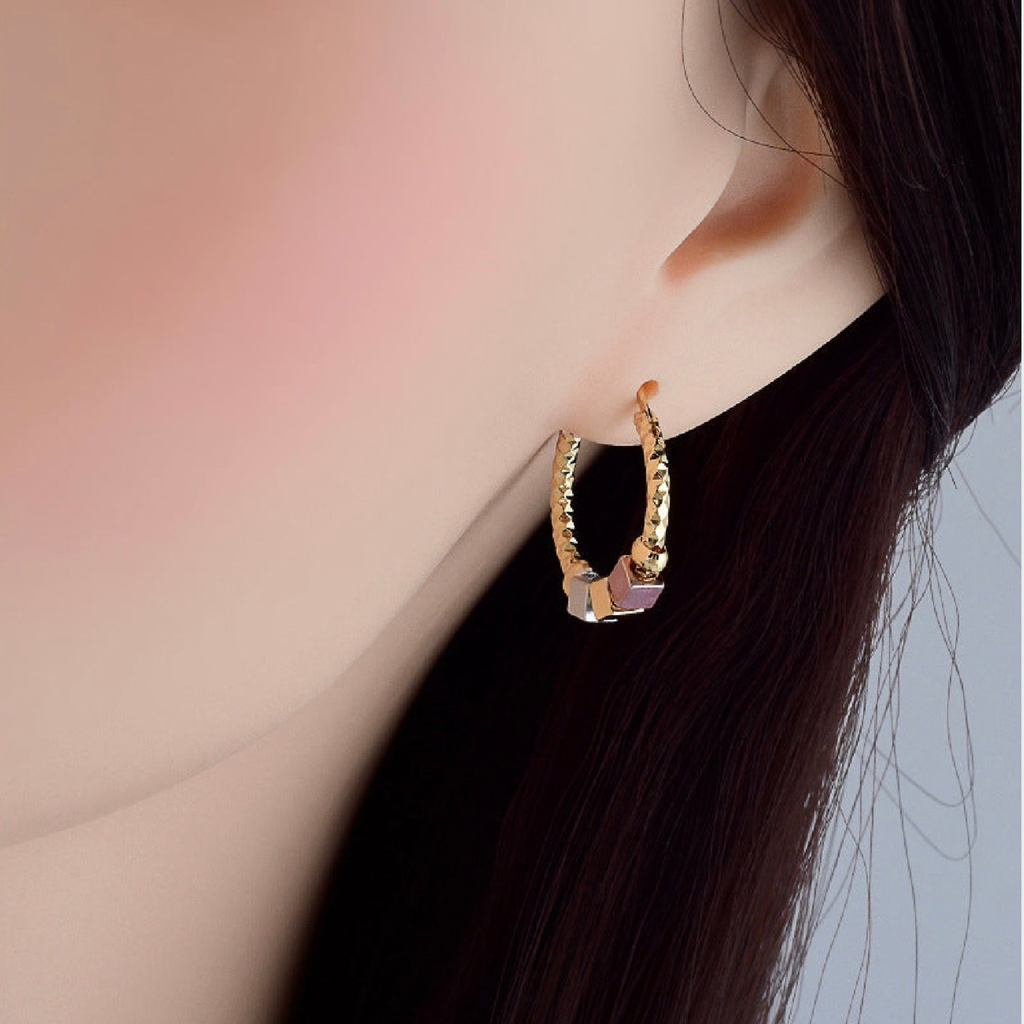 Hollow Rosette Earrings