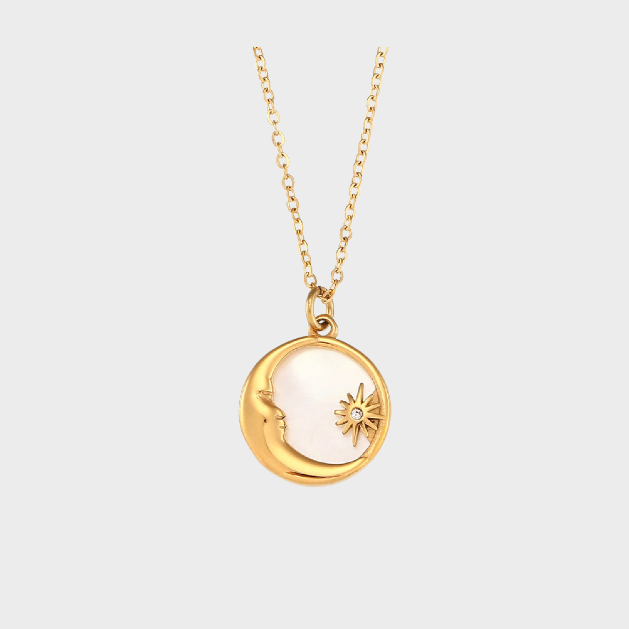 Shell Moon Necklace