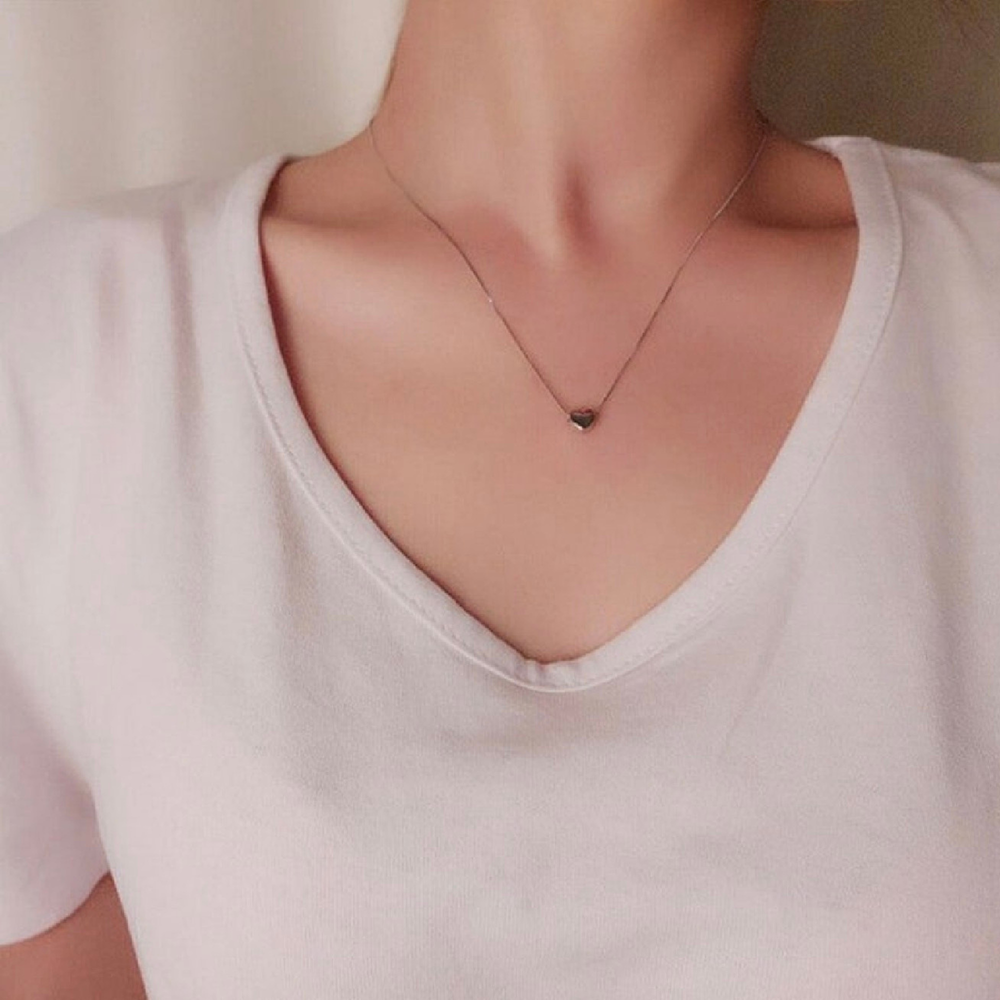 Heart-Shaped Clavicle Necklace