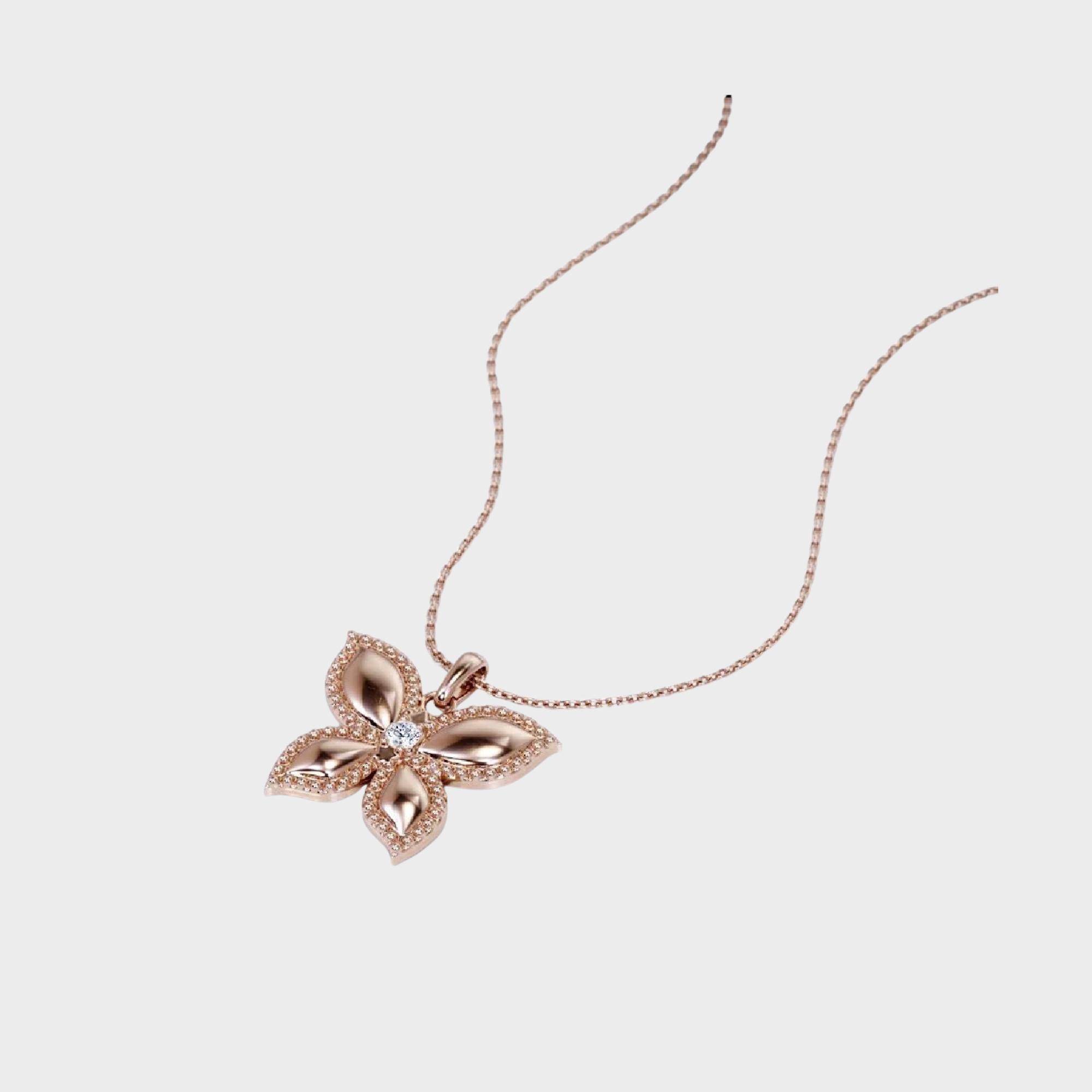 Butterfly-In-Love Pendant Necklace