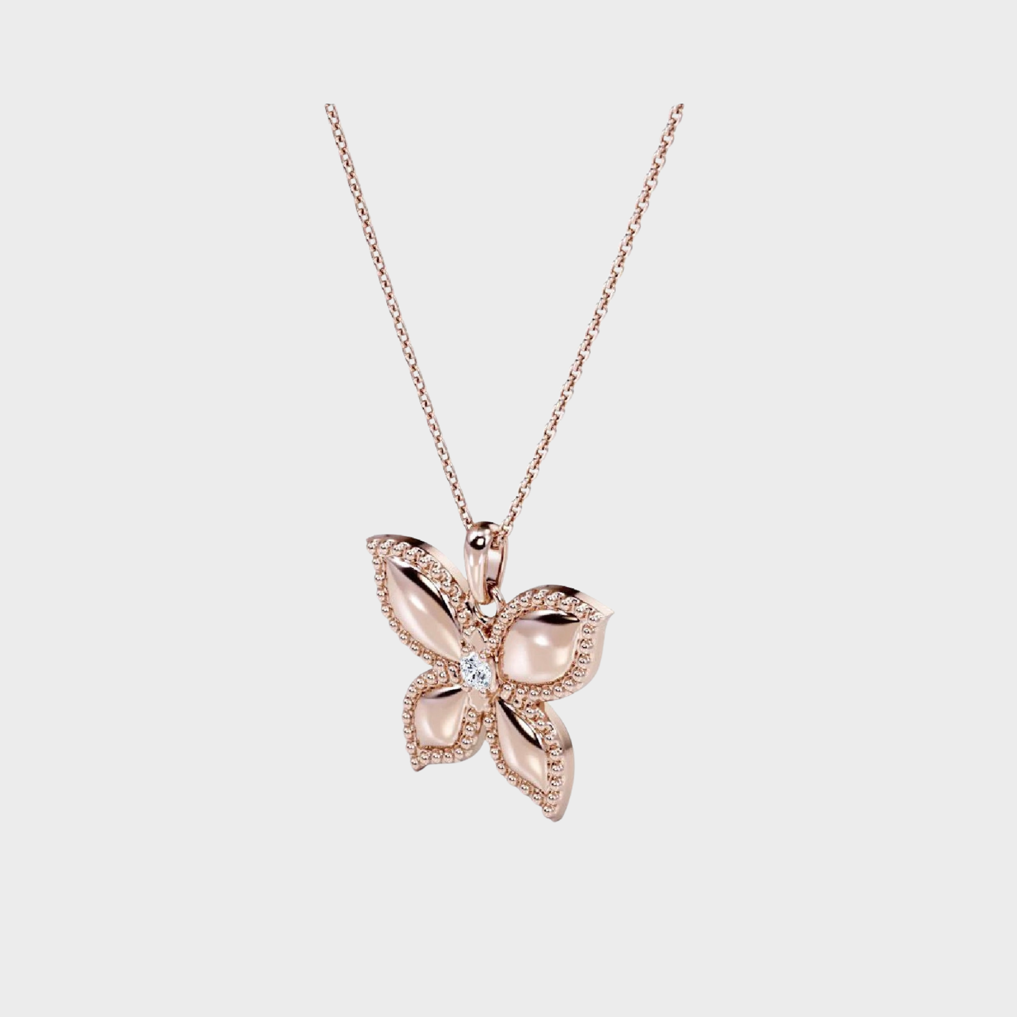 Butterfly-In-Love Pendant Necklace