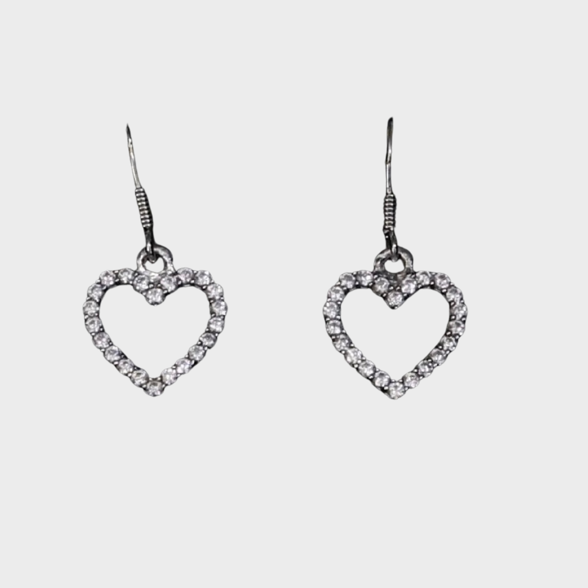 King of Bling'S Heart Earrings