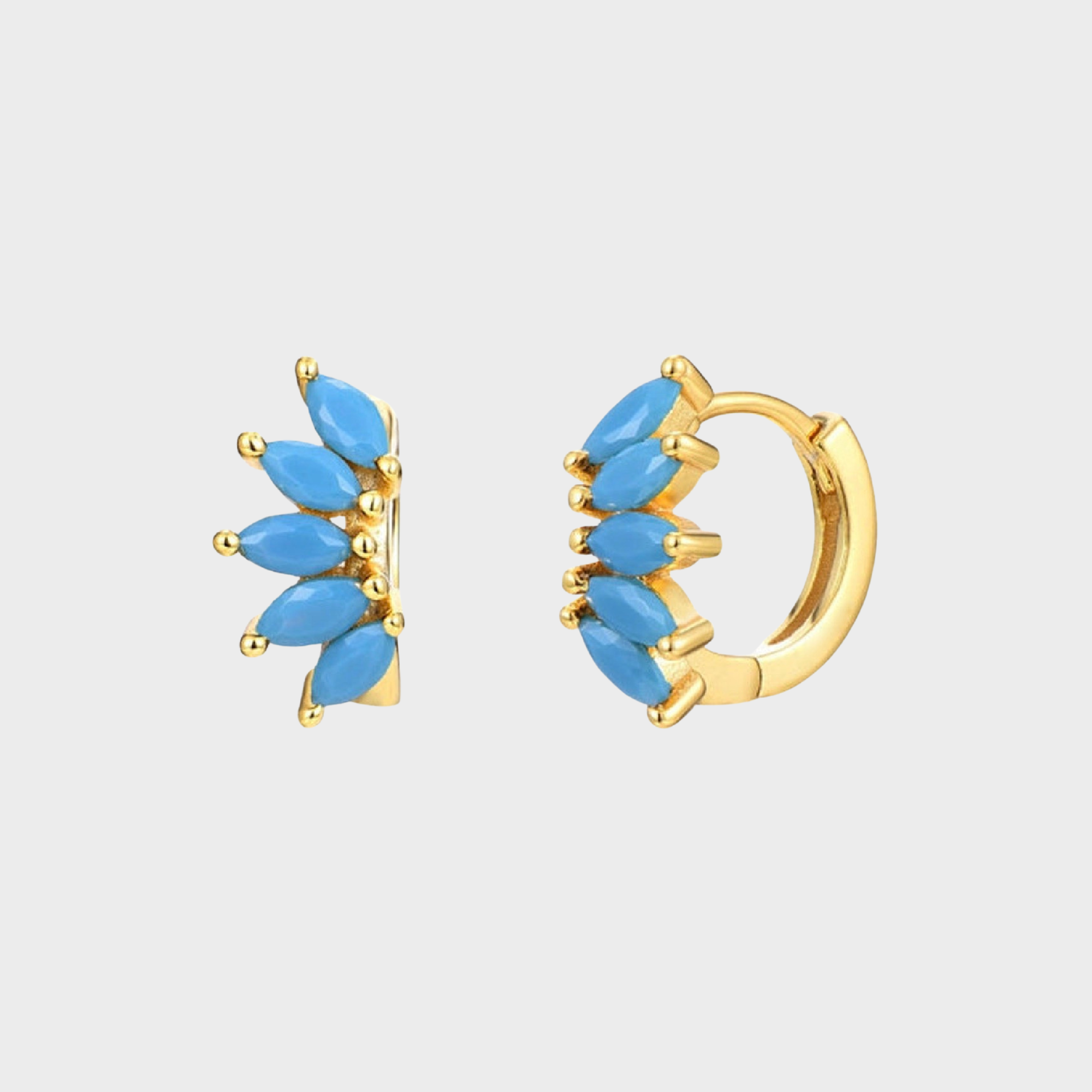All-Match Earrings Symmetrical Horse Eye Stone