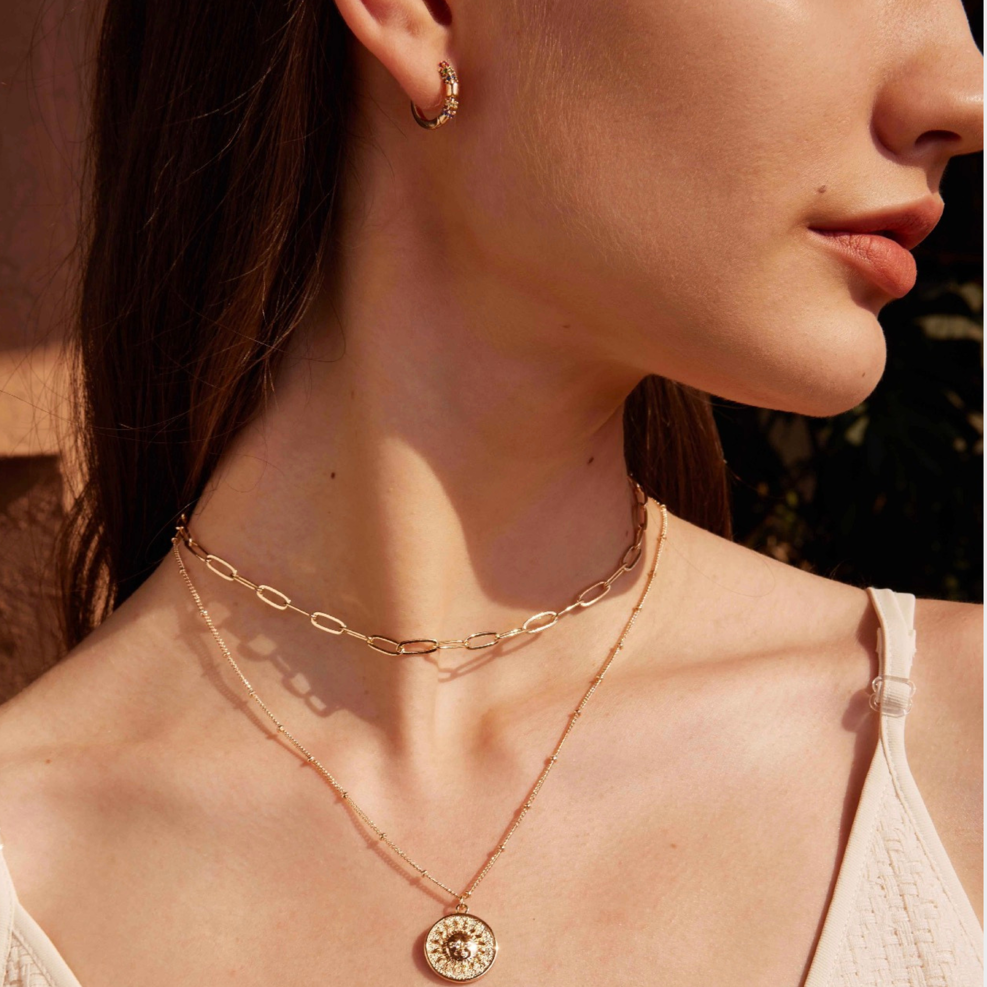 Circle Coin Retro Necklace